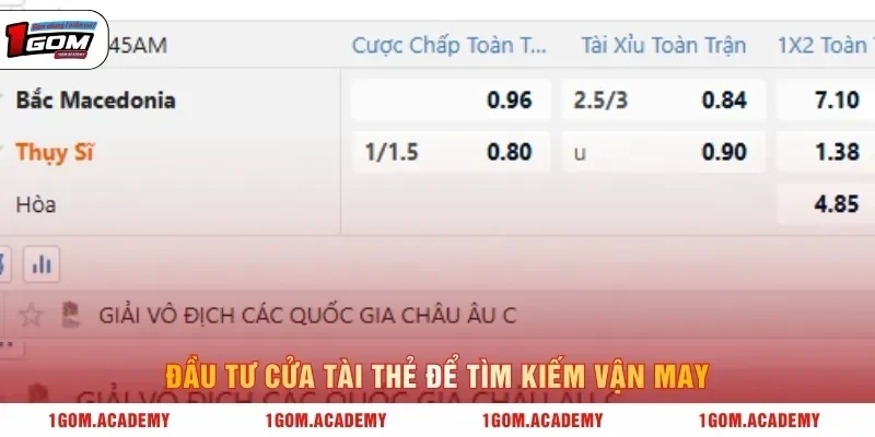 Đầu tư cửa Tài thẻ để tìm kiếm vận may