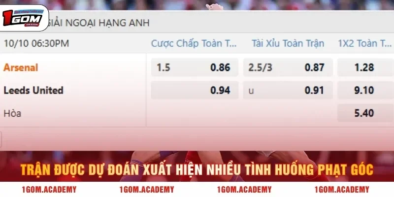 Trận được dự đoán xuất hiện nhiều tình huống phạt góc